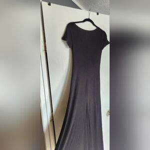 Joan Vass Black Maxi Dress